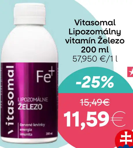 Vitasomal Lipozomálny vitamín Železo