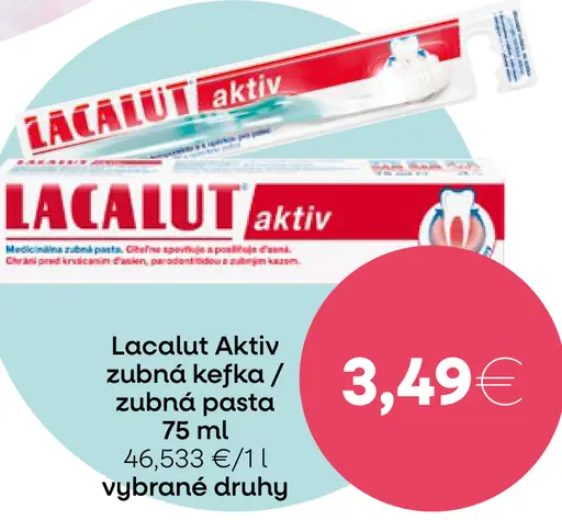 Lacalut Aktik zubná kefka/zubná pasta