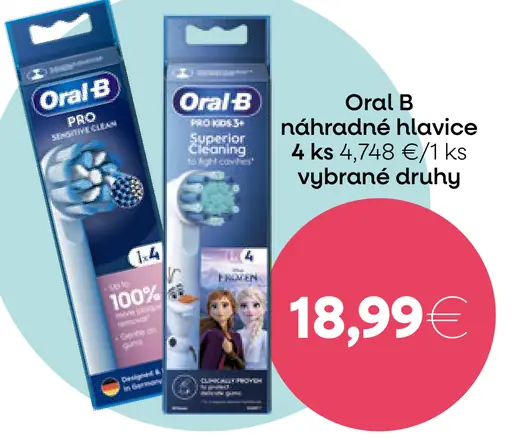 Oral B náhradné hlavice