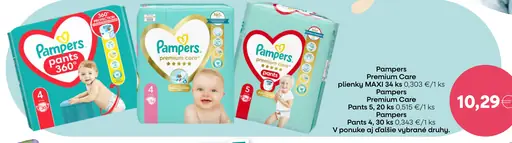 Pampers premium care plienky