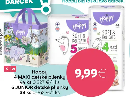 Happy detské plienky MAXI