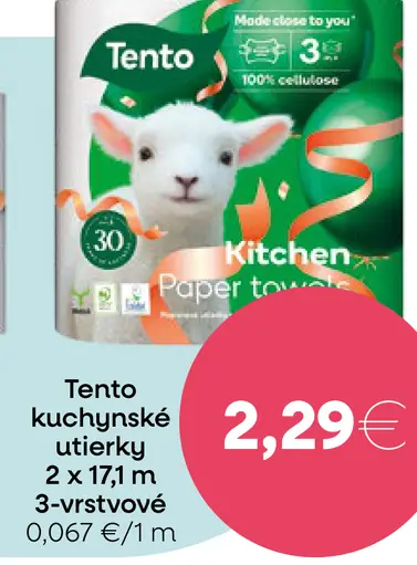 Tento kuchynské utierky 3-vrstvové