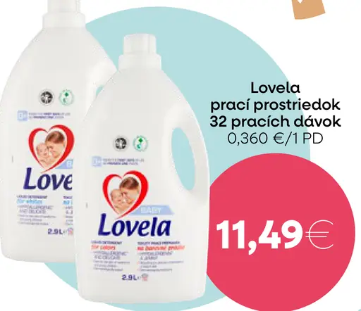 Lovela prací prostriedok