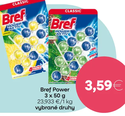 Bref WC čistiace tablety Power