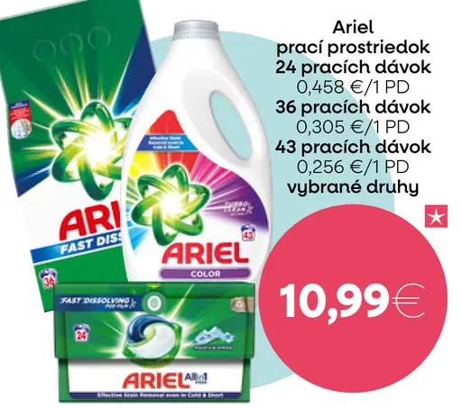 Ariel prací prostriedok