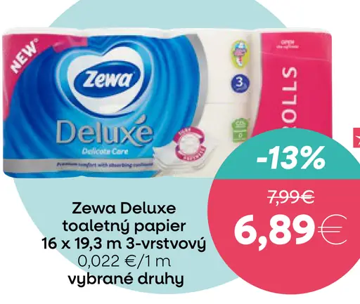 Zewa Deluxe toaletný papier