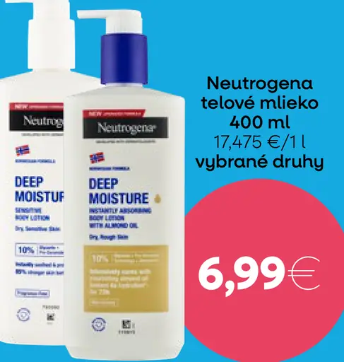 Neutrogena telové mlieko