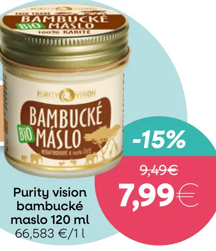 Purity Vision bambucké maslo