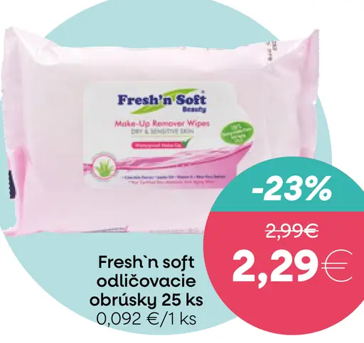 Fresh'n soft odličovacie obrúsky