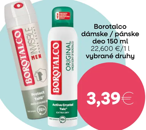 Borotalco deo dámske / pánske