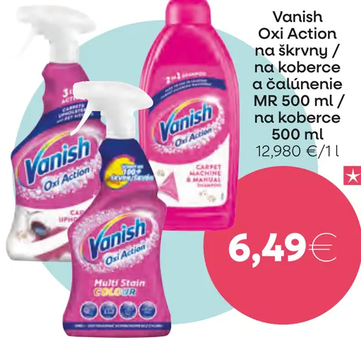 Vanish Oxi Action na koberce