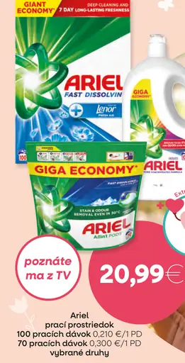 Ariel prací prostriedok