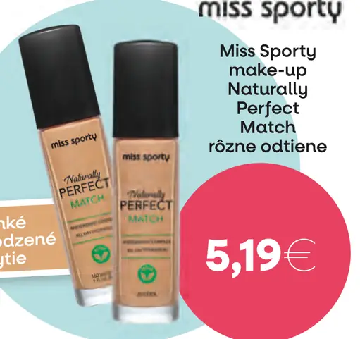 Miss Sporty Naturally Perfect Match make-up