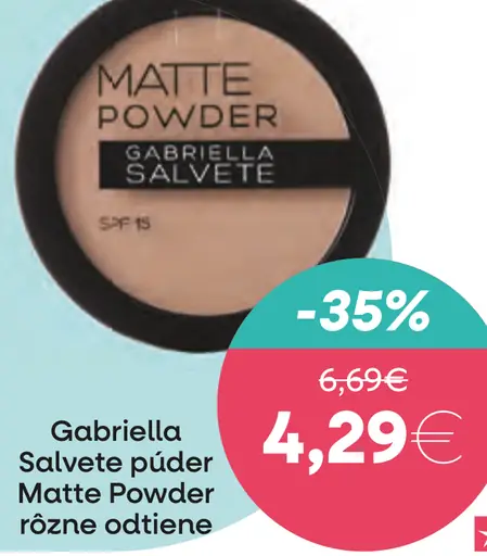 Gabriella Salvete púder Matte Powder