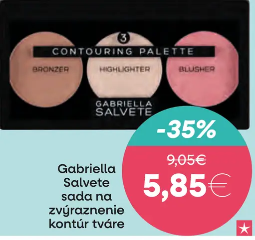 Gabriella Salvete sada na zvýraznenie kontúr tváre