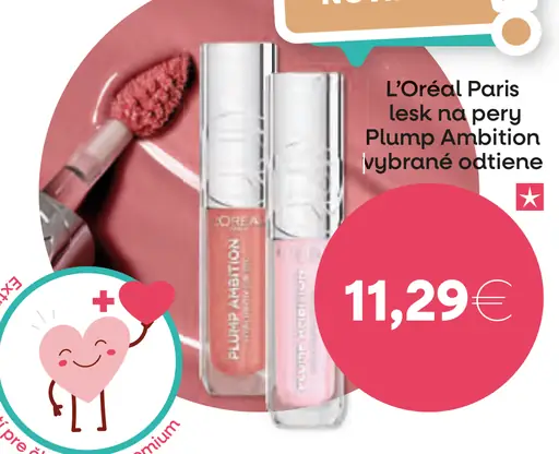 L'Oréal Paris Lesk na pery Plump Ambition