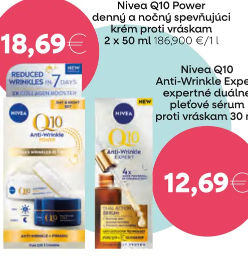 Nivea Q10 Power Denný a nočný krém proti vráskam 2 x