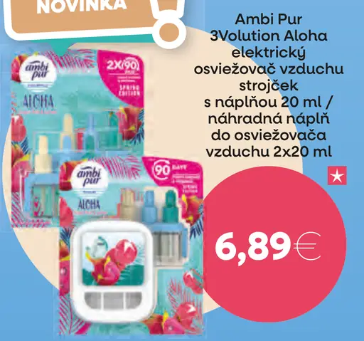 Ambi Pur 3Volution Štartovacia Súprava Elektrického Osviežovača Vzduchu Aloha