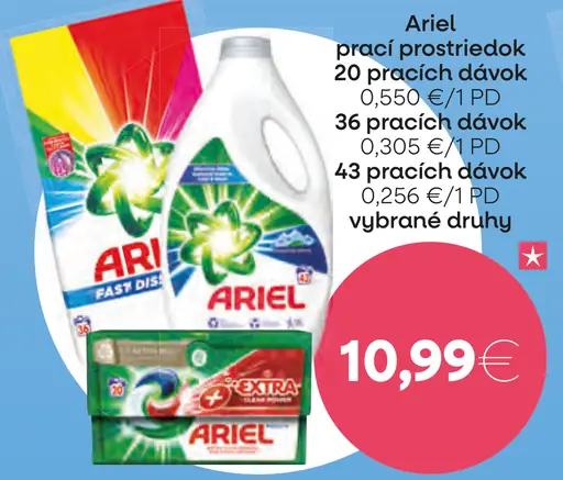 Ariel prací prostriedok