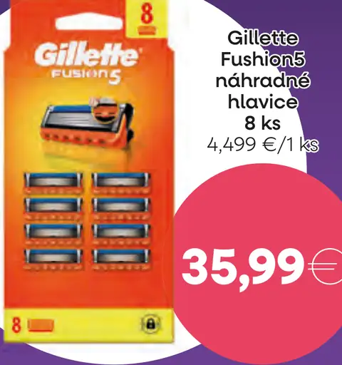 Gillette Fusion ProGlide náhradné hlavice