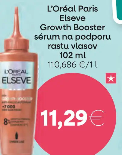 L'Oréal Paris Elseve Growth Booster sérum na podporu rastu vlasov