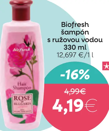 Biofresh šampón s ružovou vodou