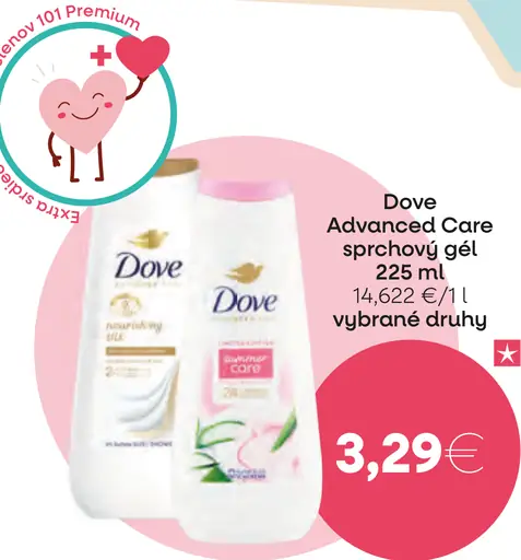 Dove Advanced Care sprchový gél