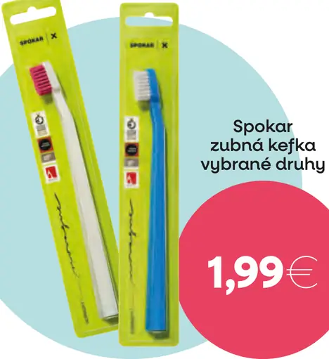 Spokar zubná kefka