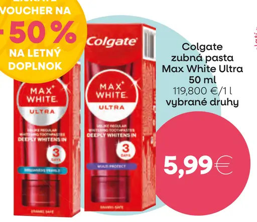 Colgate zubná pasta Max White Ultra