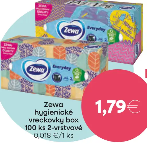 Zewa hygienické vreckovky