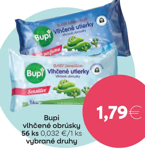 Bupi vlhčené obrúsky