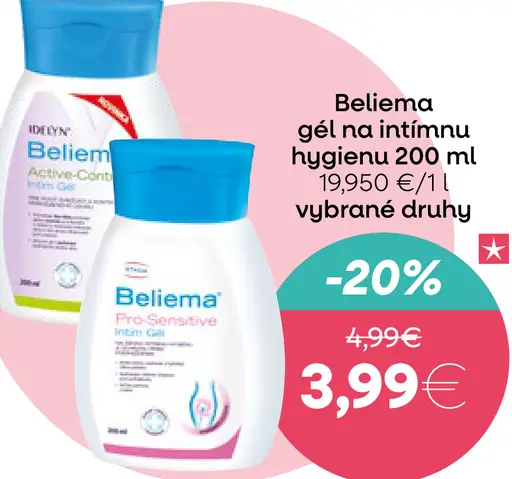 Beliema gél na intímnu hygienu