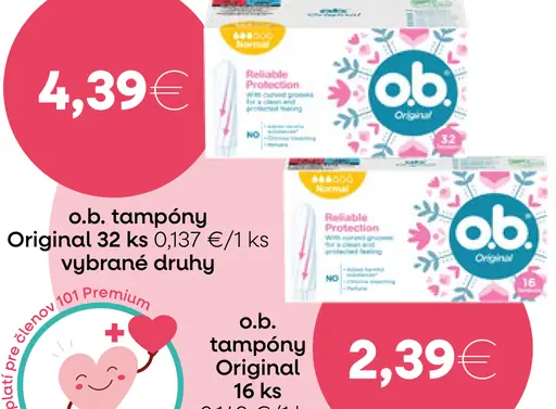 O.b. tampóny Original