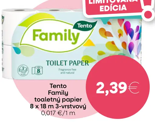 Tento Family toaletný papier