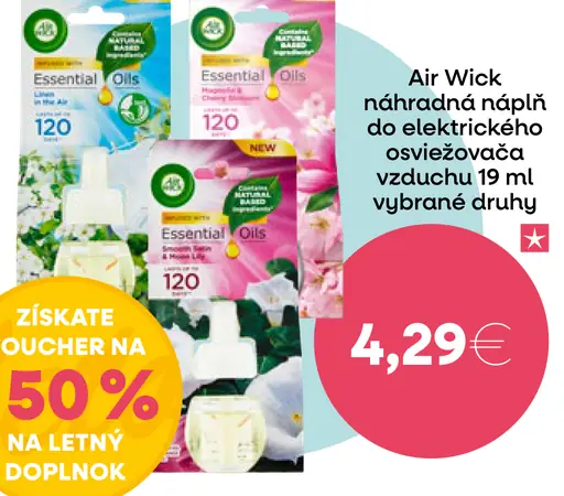 Air Wick náhradná náplň do elektrického osviežovača vzduchu