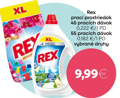 Rex prací prostriedok