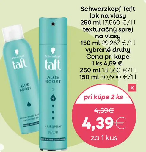 Schwarzkopf Taft lak na vlasy
