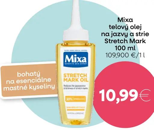 Mixa telový olej na jazvy a strie Stretch Mark