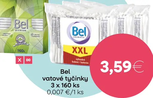 Bel vatové tyčinky