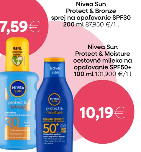 Nivea Sun Protect & Bronze sprej na opaľovanie SPF30