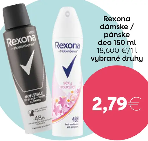 Rexona dámske/pánske deo