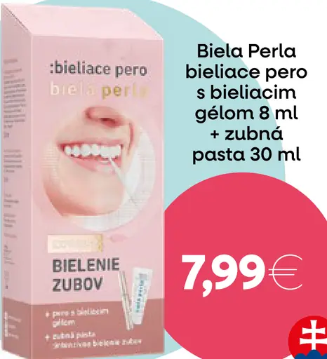 Biela Perla zubná pasta