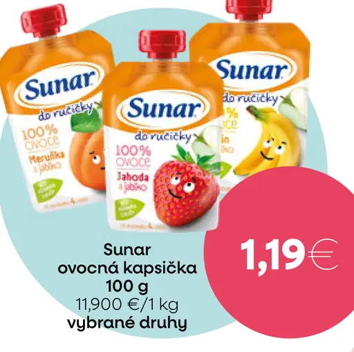 Sunar do ručičky ovocná kapsička