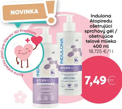Indulona Atopiredu ošetrujúci sprchový gél