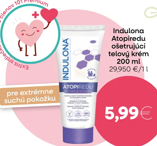 Indulona Atopiredu ošetrujúci telový krém