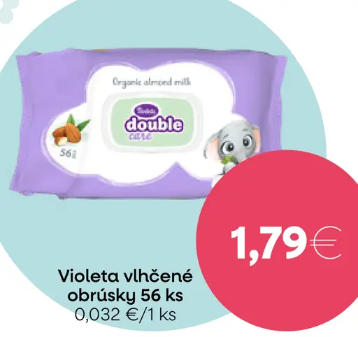 Violeta vlhčené obrúsky