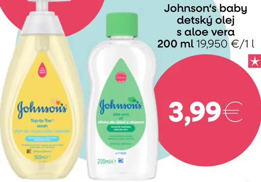 Johnson's baby detský olej s aloe vera