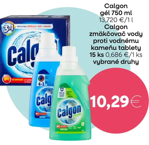 Calgon zmäkčovač vody