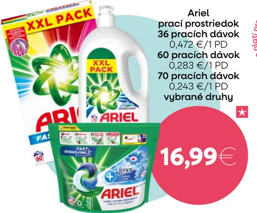 Ariel prací prostriedok