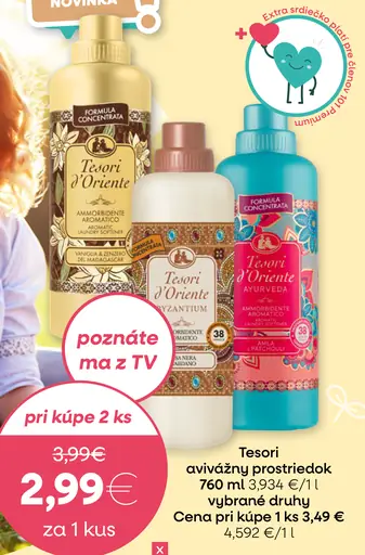 Tesori d'Oriente avivážny prostriedok